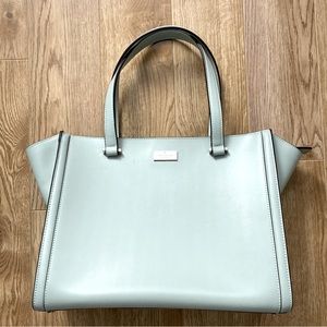 "Regatta Court" Tote. Smooth Cowhide Leather in Misty Green KATE SPADE